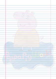 Folha Papel Pautado Mamae Pig rabiscado PDF para imprimir na folha A4 Folha Papel Pautado Mamae Pig rabiscado PDF para imprimir na folha A4