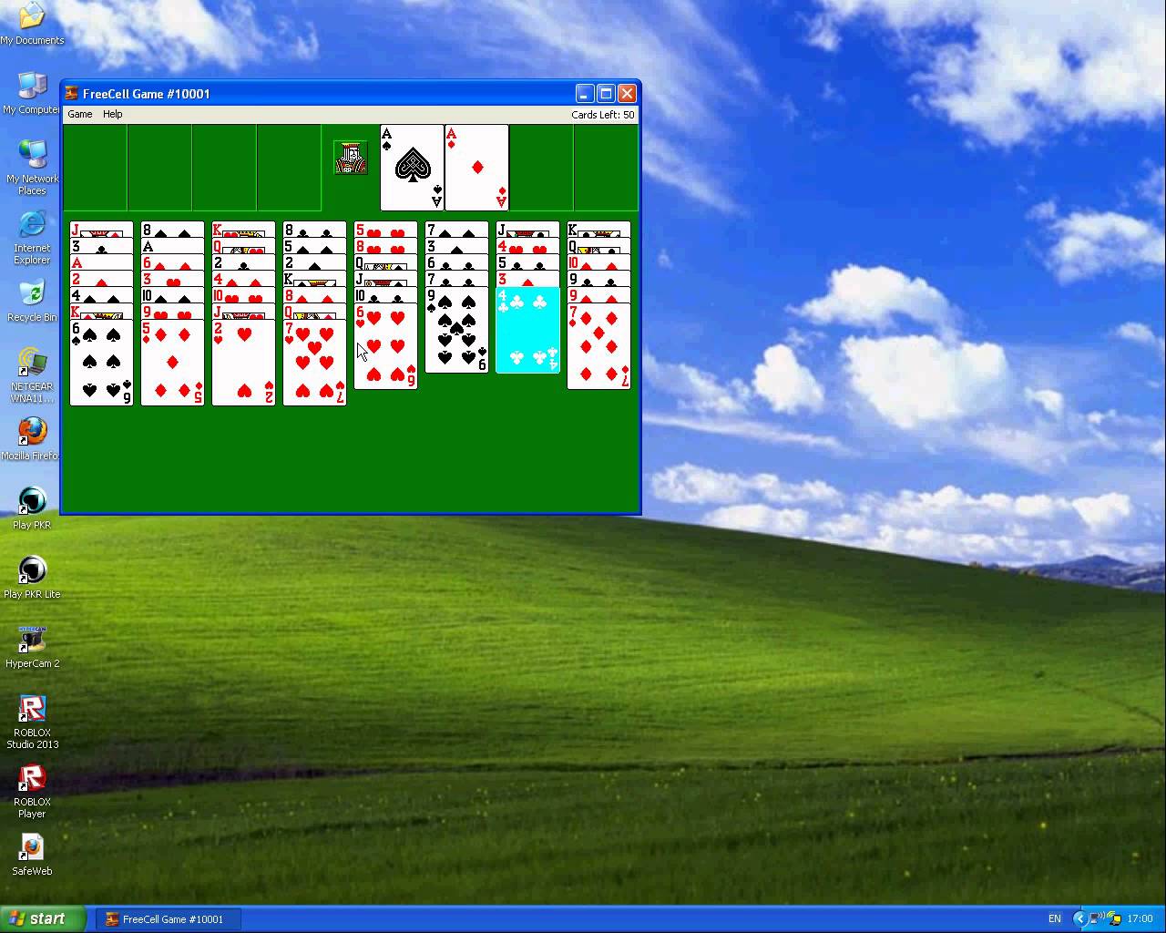 freecell xp opnieuw installeren