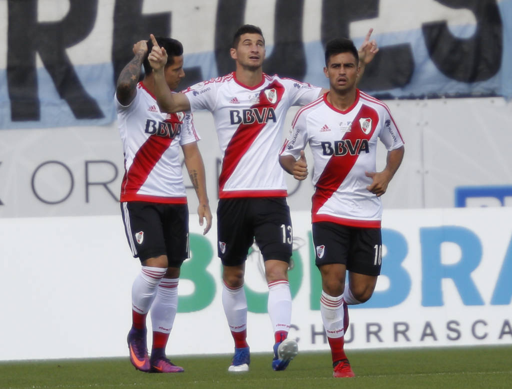 Lucas Alario fez o gol que deu a vitória ao River Plate (Foto: Gregg Newton/AFP) Lucas Alario fez o gol que deu a vitória ao River Plate (Foto: Gregg Newton/AFP)