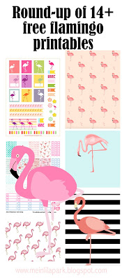 free flamingo printables flamingos round up meinlilapark coloring calendar 2020