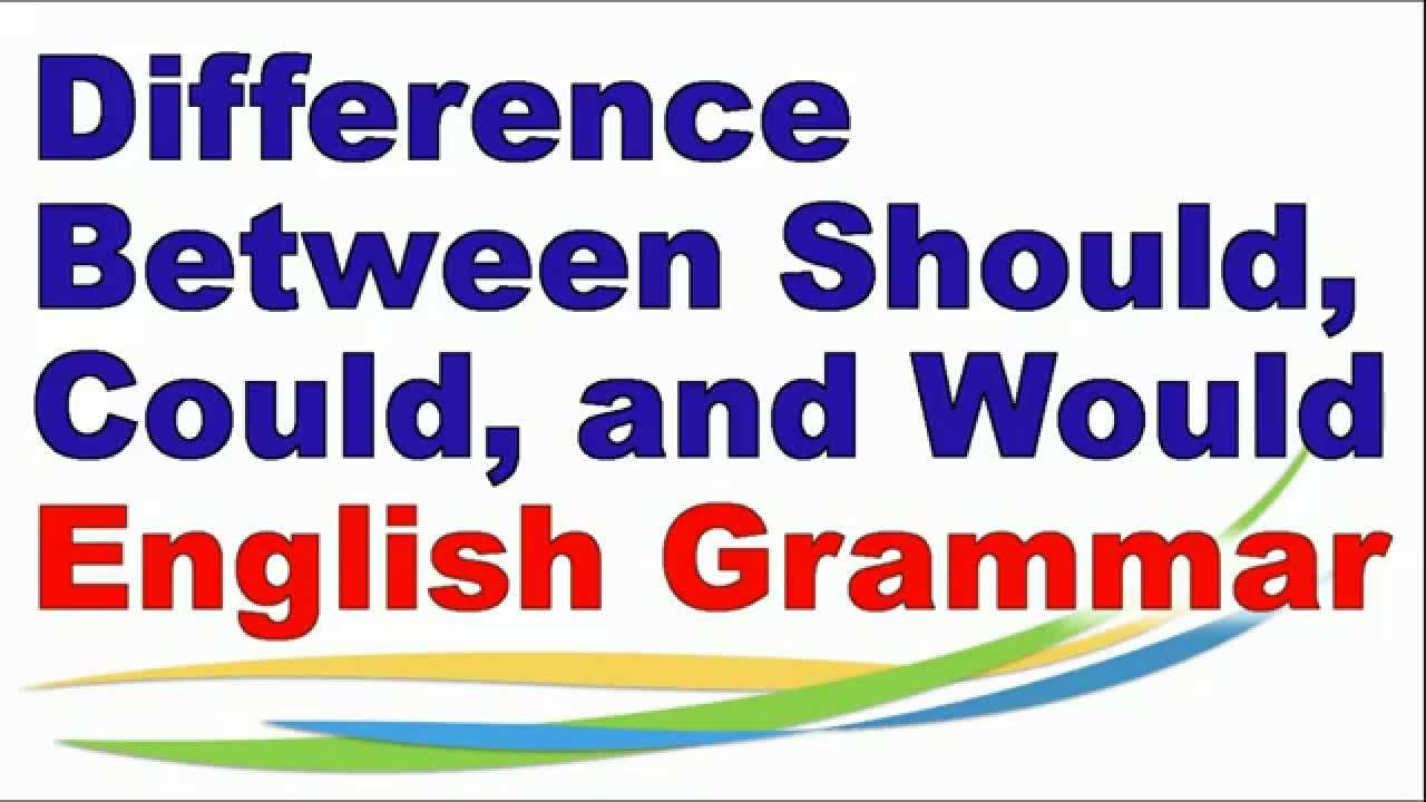  Marcadores Should , Would e Coud