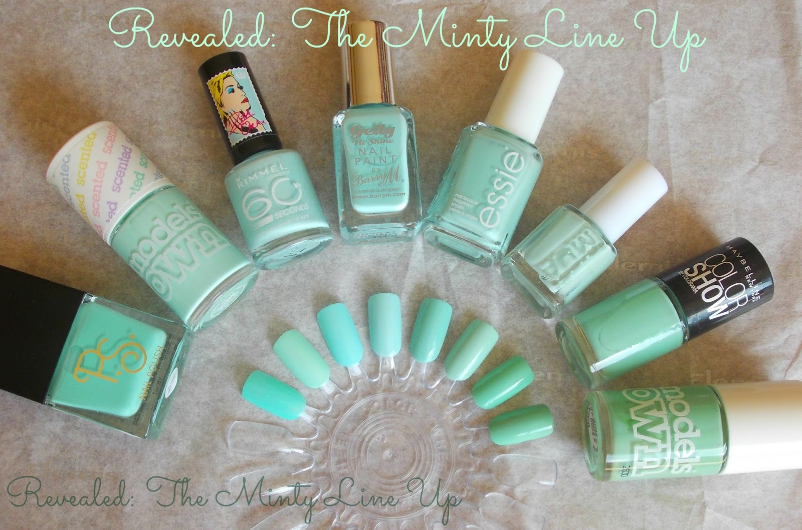 A Mint Line Up | Mint Green Polishes For Spring