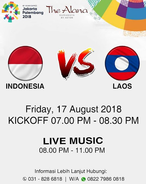 Live Streaming Laos vs Indonesia Asian Games 17.8.2018 Live Streaming Laos vs Indonesia Asian Games 17.8.2018