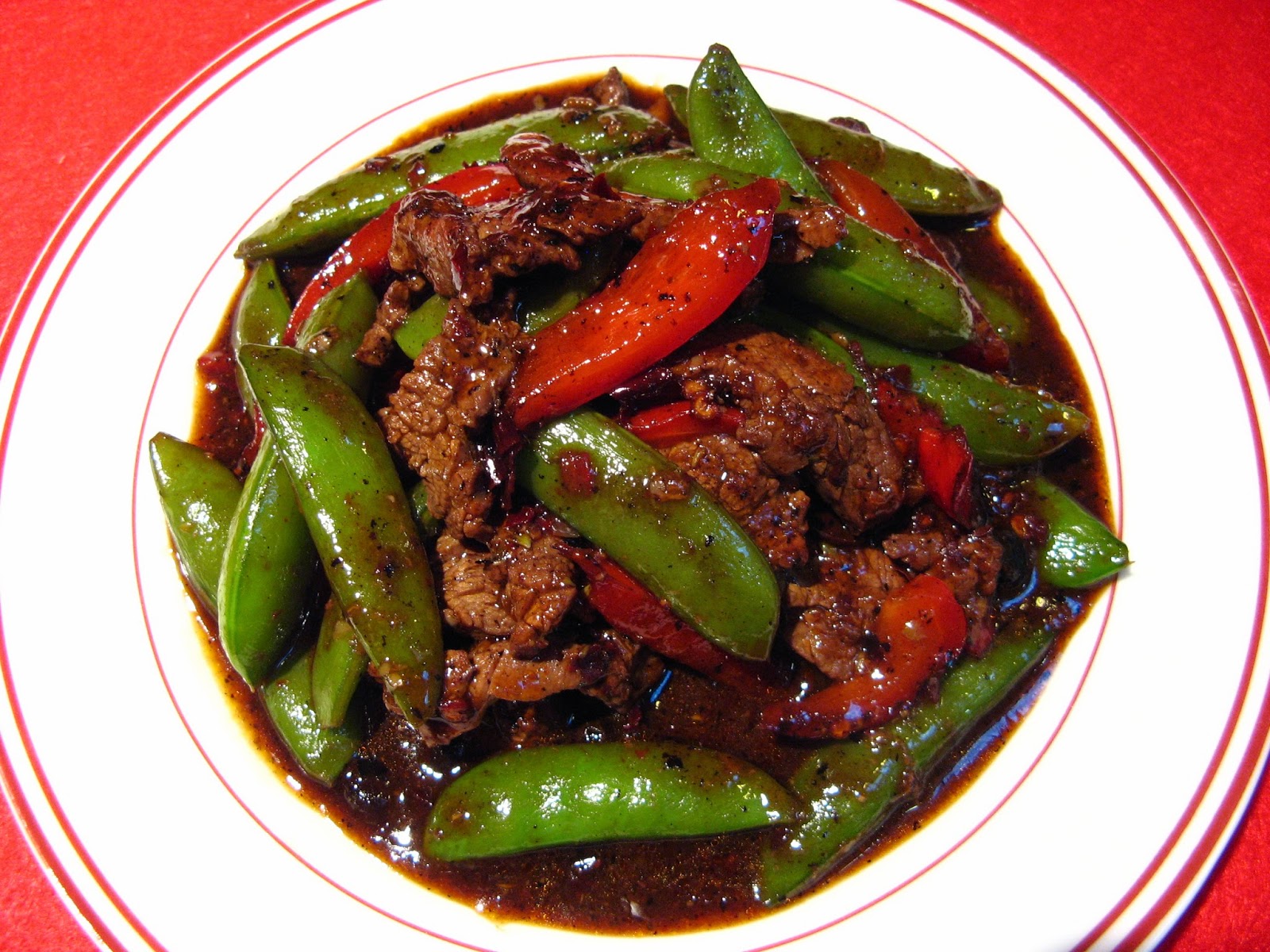 Duck Soup Easy Black Bean Chili Sauce Beef with Sugar Snap Peas