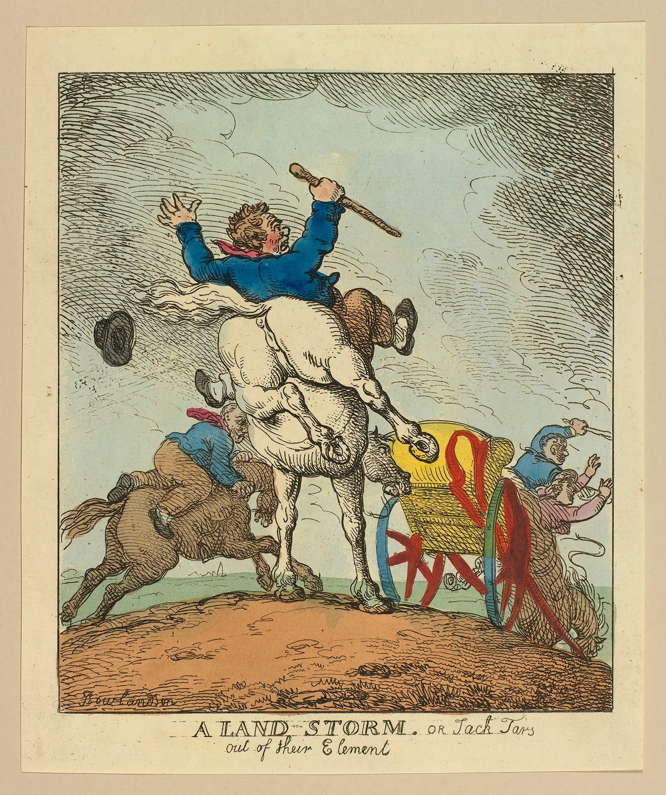 British Tars, 17401790 A Landstorm, or Jack Tars out of their Element