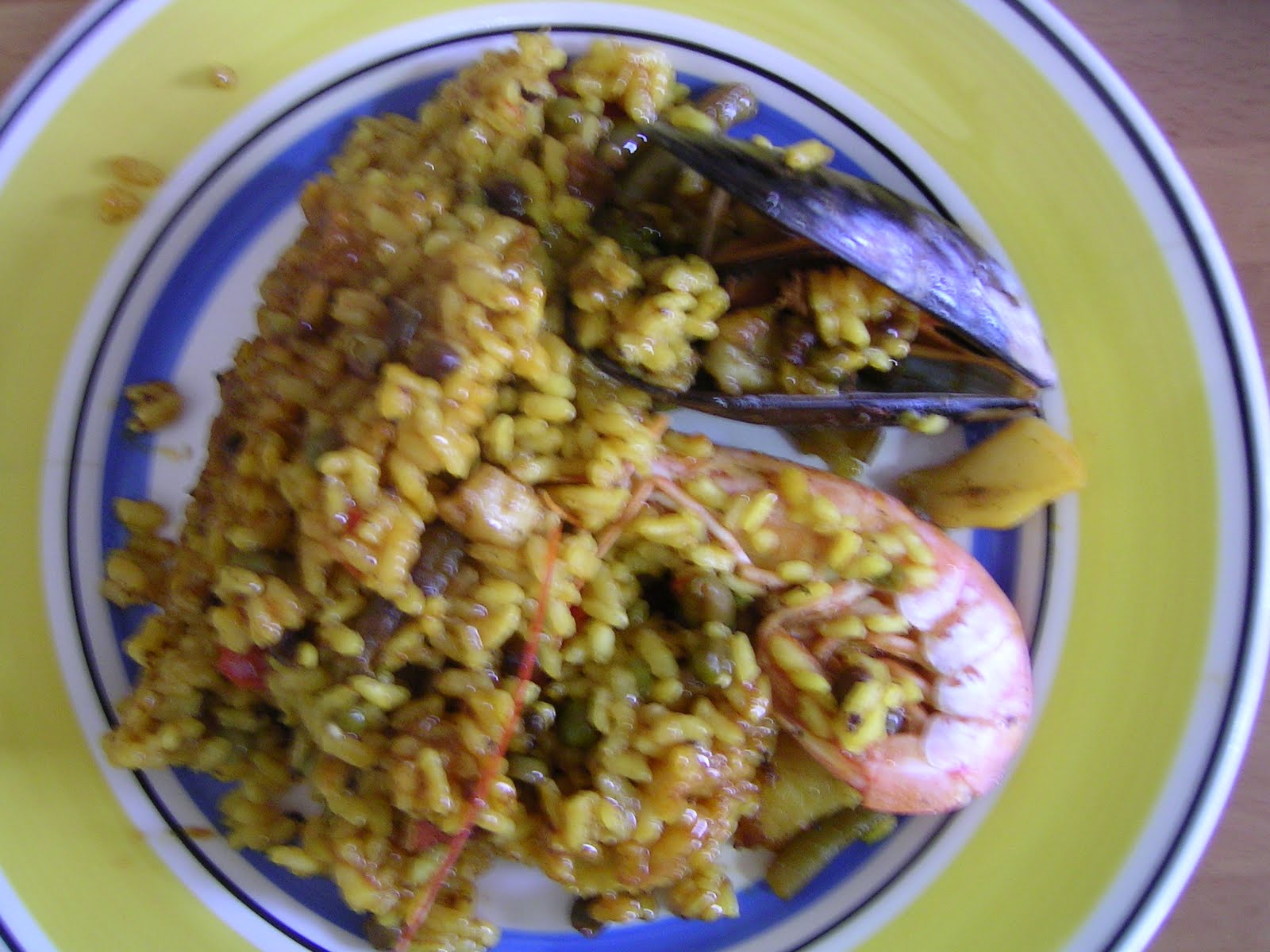 COCINA A LAS BRAVAS Paella valenciana de marisco