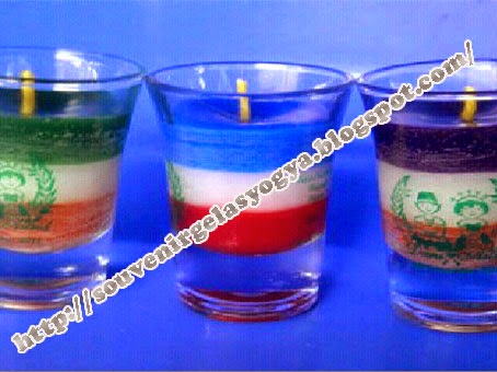 Jual Souvenir Gelas Lilin Unik Cantik Murah Pernikahan Khusus Disiapkan