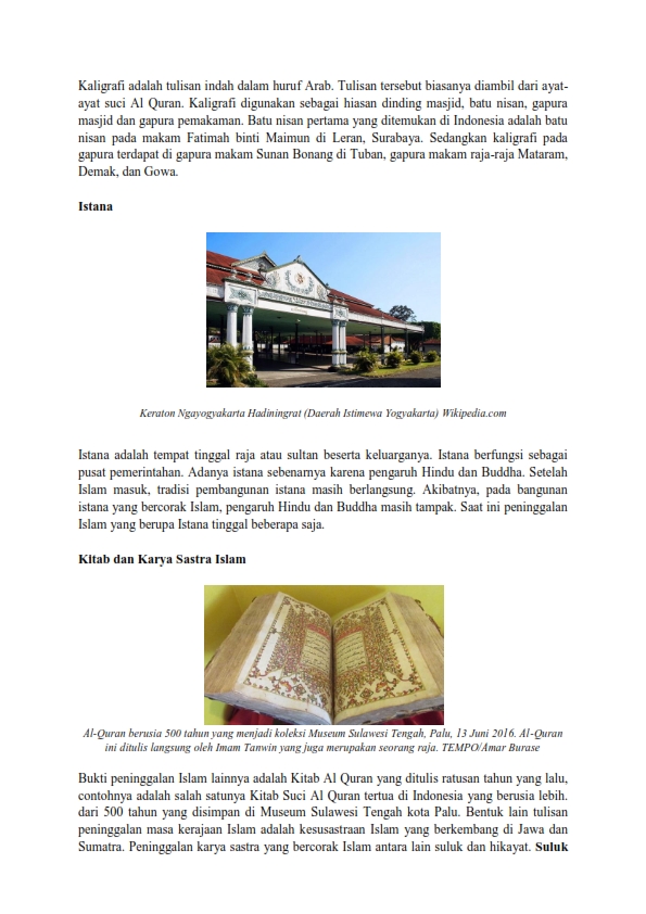 Komik Komputer Informasi Peninggalan Sejarah Bercorak Islam Di Indonesia