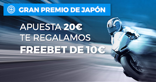 Paston freebet 10 Gran Premio de Japón MotoGP 21 octubre Paston freebet 10 Gran Premio de Japón MotoGP 21 octubre