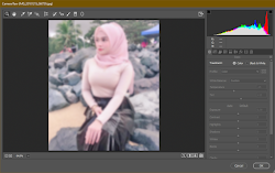 cantik blur cara dengan photoshop cc raw filter camera