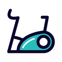 stylized picture of stationary bike