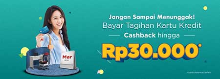 Promo Cashback Bayar Tagihan Kartu Kredit
