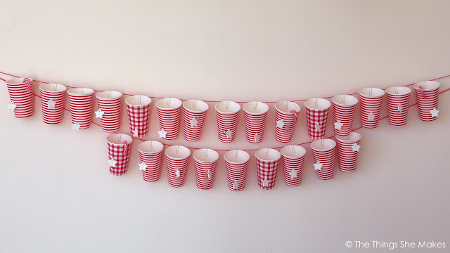 Paper Cup Advent Calendar | The Things She Makes
