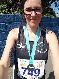 Finished the Bideford 10km with my race medal