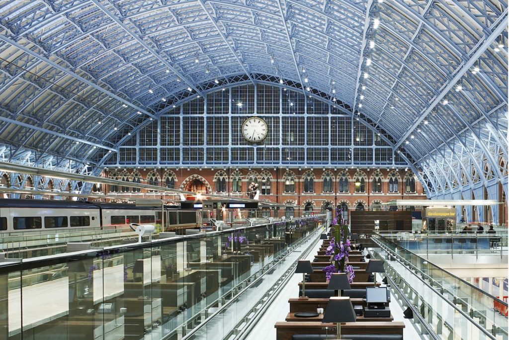 150 years celebrating St Pancras railway station, London