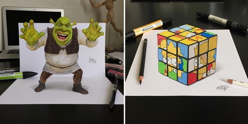 00-Stephan-Moity-2D-Drawings-Optical-Illusions-made-to-Look-3D-www-designstack-co