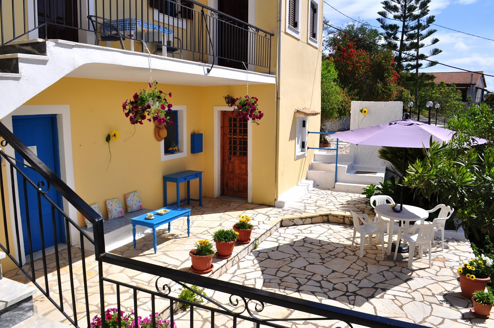 Sunflower Studios Apartments Kassiopi Corfu All Studios Apts Have Private Balcony Shower Room Rooms A Choice Of Fans Or Air Conditioning
