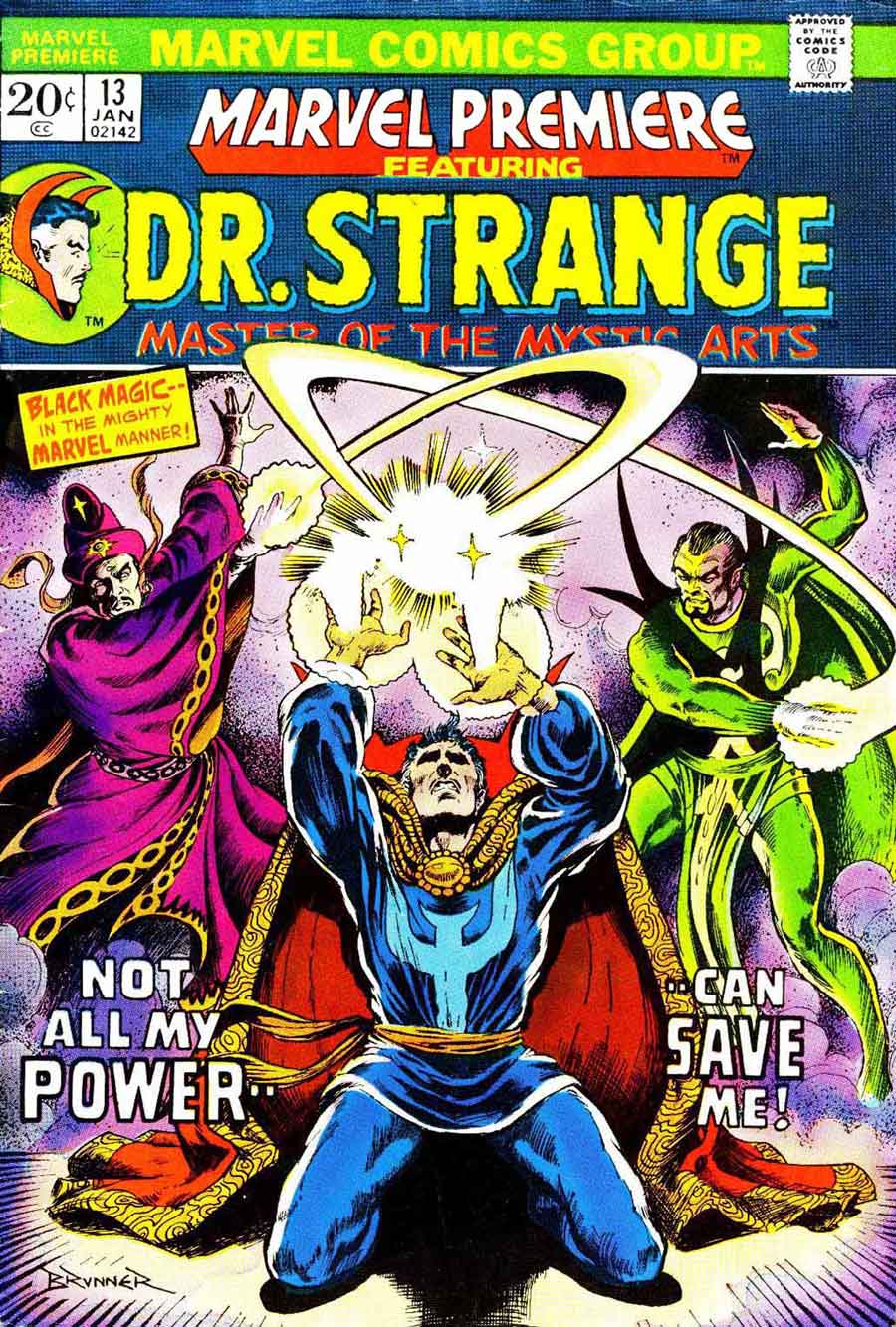 Marvel Premiere #13 / Doctor Strange marvel comic book cover by Frank Brunner