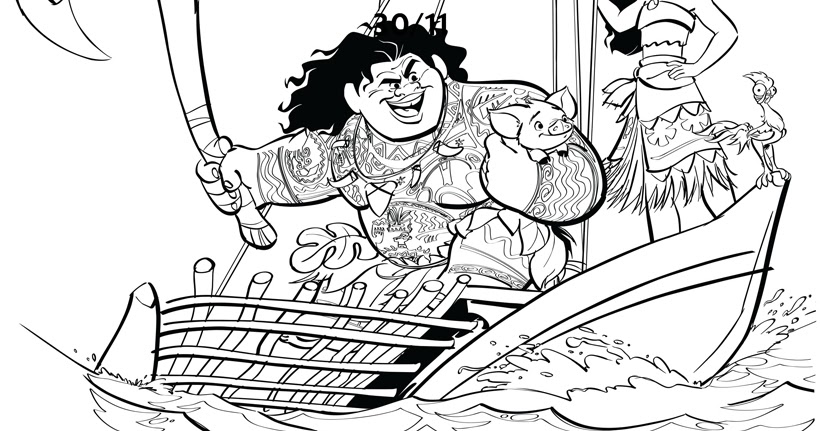 Colorigolo Coloriage  Disney  Vaiana