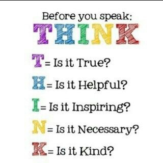 Wordless Wednesday : Think before you speak