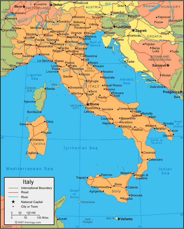 Italien Karte Bilder Fotos | Europa Karte Region Provinz Bereich