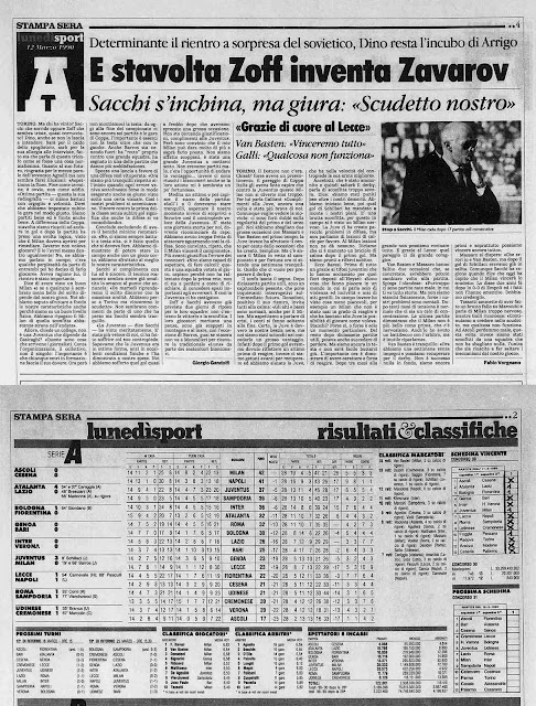 TWB22 Campionato 1989 1990 Juventus Milan