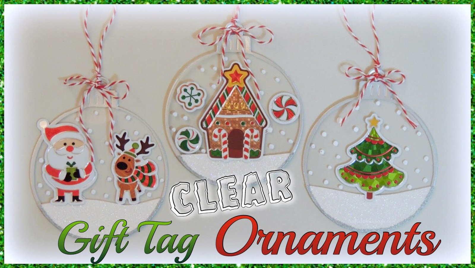 Craftie Kaleidoscope Clear Gift Tag Ornaments