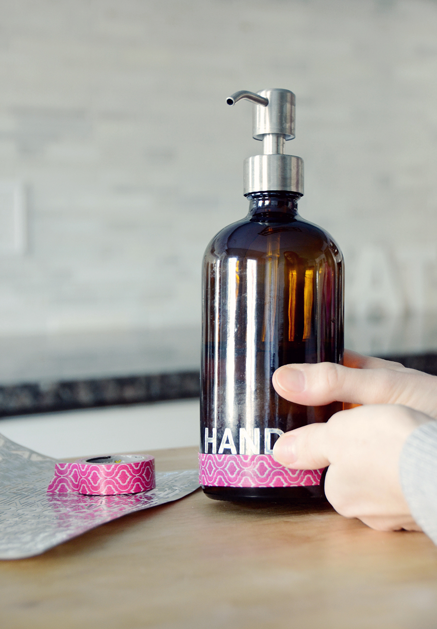 Easy DIY Labeled Soap Dispensers Design Fixation