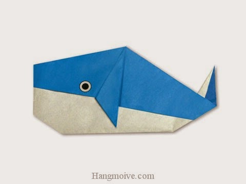 Cách gấp, xếp con cá voi 2 bằng giấy origami - Video hướng dẫn xếp hình sinh vật dưới nước - How to fold a Whale Cách gấp, xếp con cá voi 2 bằng giấy origami - Video hướng dẫn xếp hình sinh vật dưới nước - How to fold a Whale