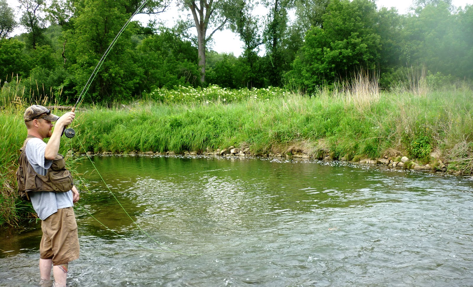 Illinois Wisconsin Fishing trout fishing the kickapoo river valley
