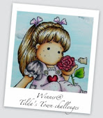 Sweet Pea Tilda in a book card