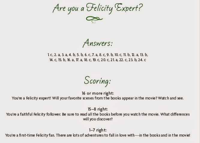 Living A Doll's Life : American Girl QUIZ! Are You a Felicity Expert??