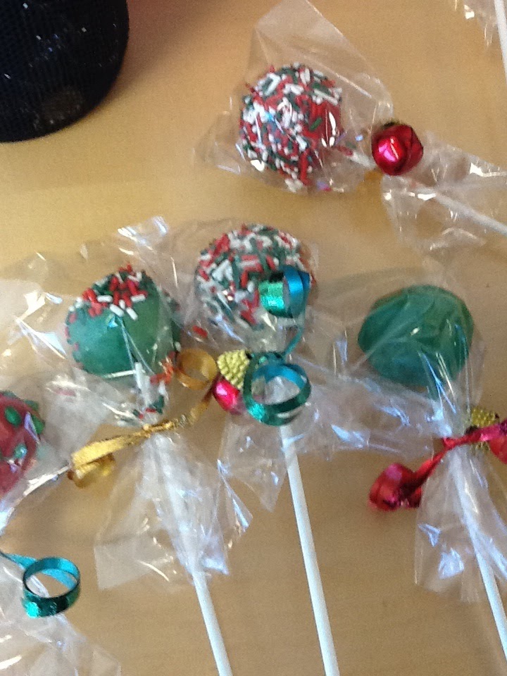 Cake pop bouquets pops Melinda's 3 Sweets: Christmas cake pops