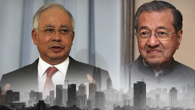 Hasil carian imej untuk mahathir vs najib
