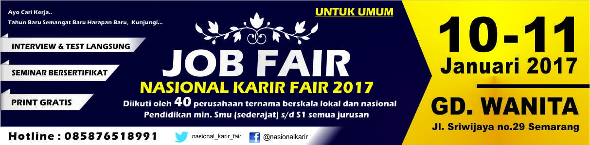 Seminar & Job Fair Nasional Karir Fair 2017 di Gedung 