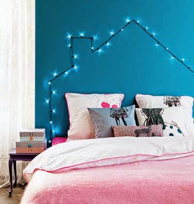 light garland for bedroom