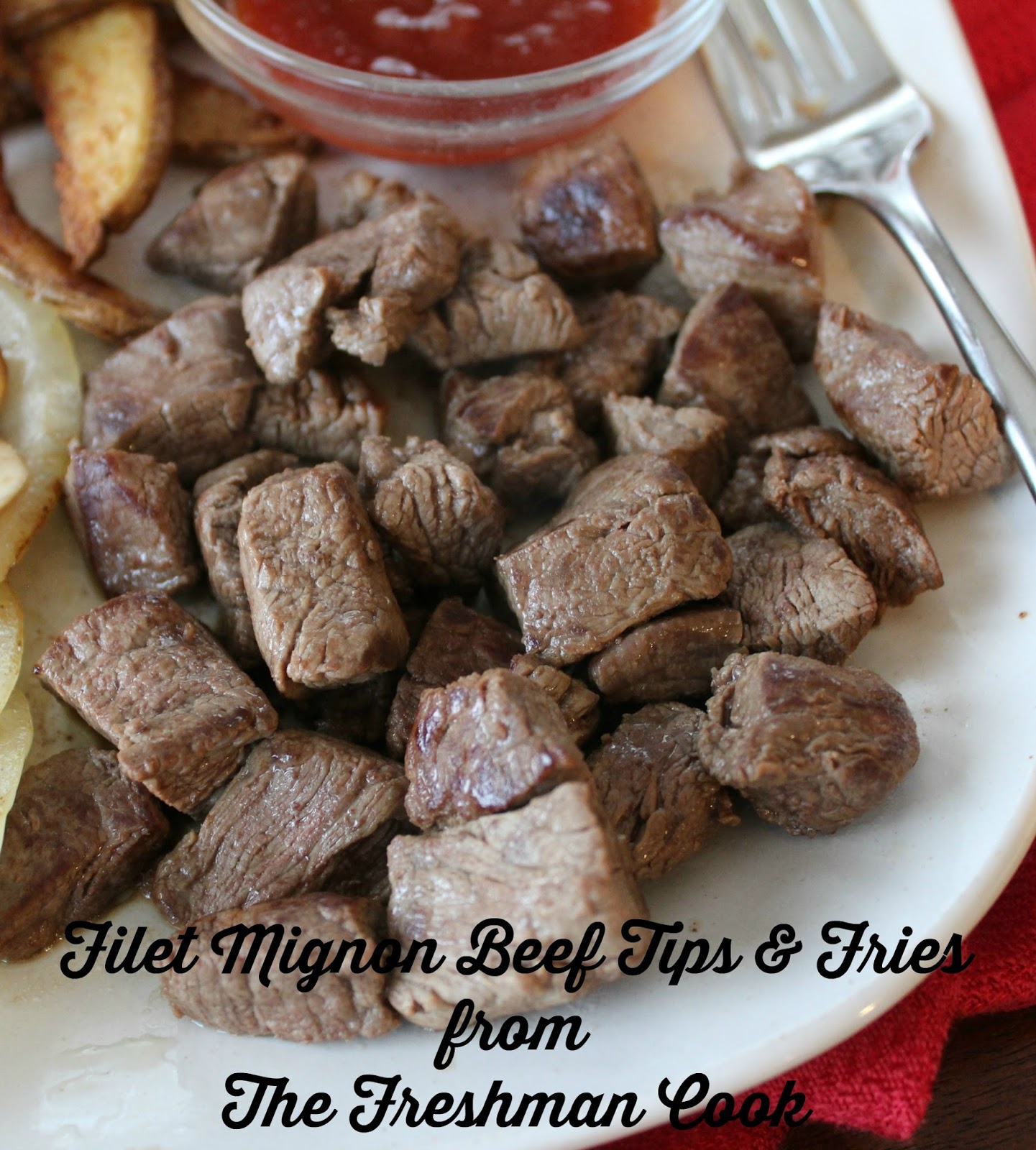 The Freshman Cook BBQ Filet Beef Tips / SundaySupper