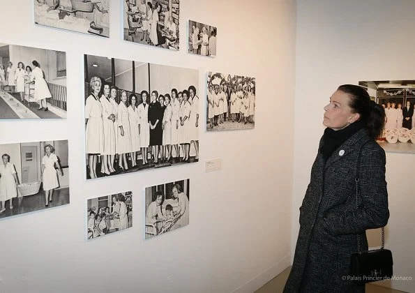 Princess Stephanie of Monaco visited a photograph exhibition held at Quai Antoine Exhibition Hall 