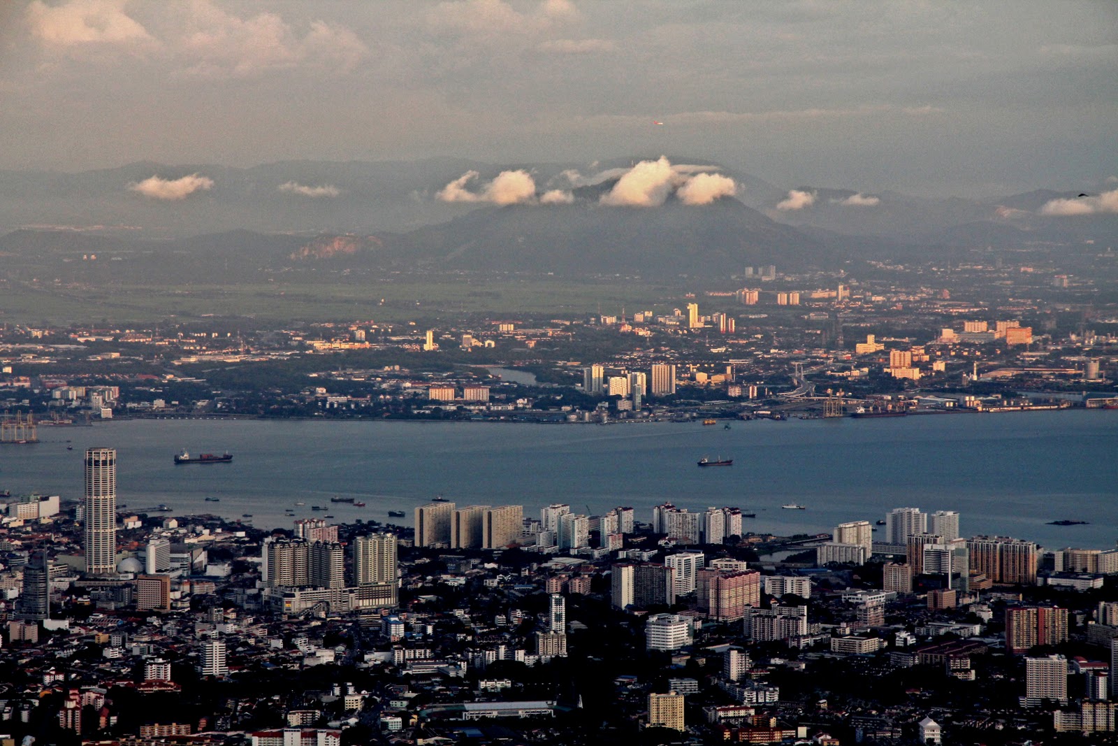 Just Pixels: View of George Town from Penang Hill, Malaysia