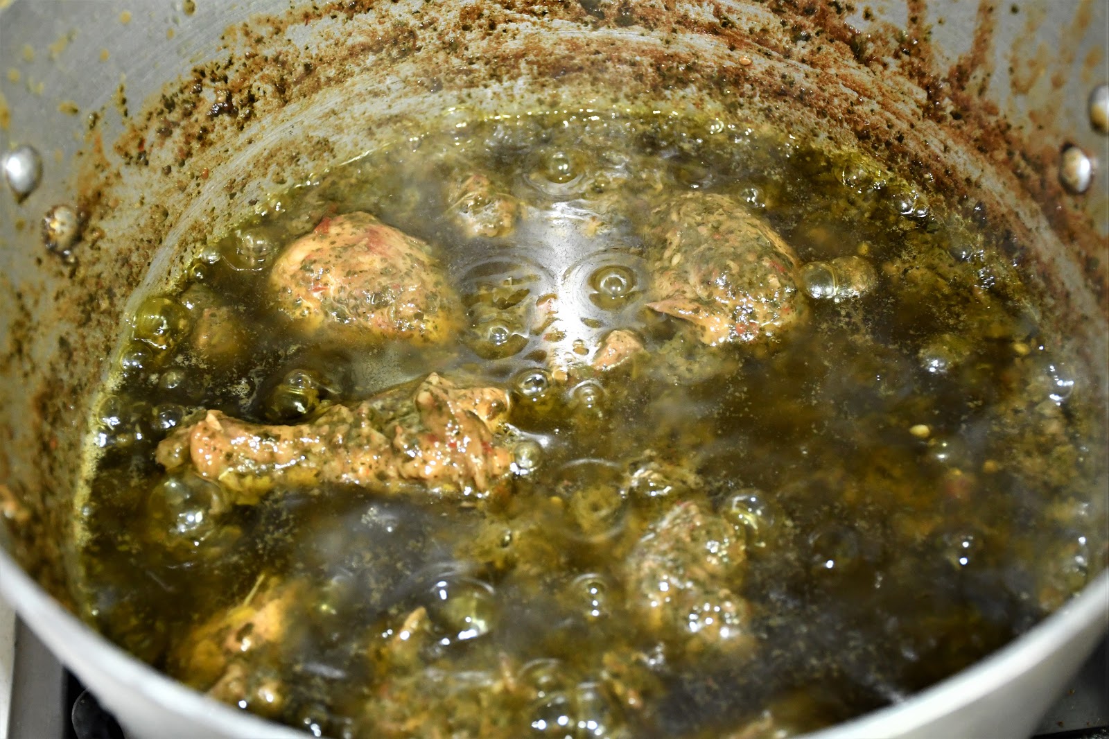 Chicken Cassava Leaves Cooked In Coconut Oil The Cooking Wardrobe