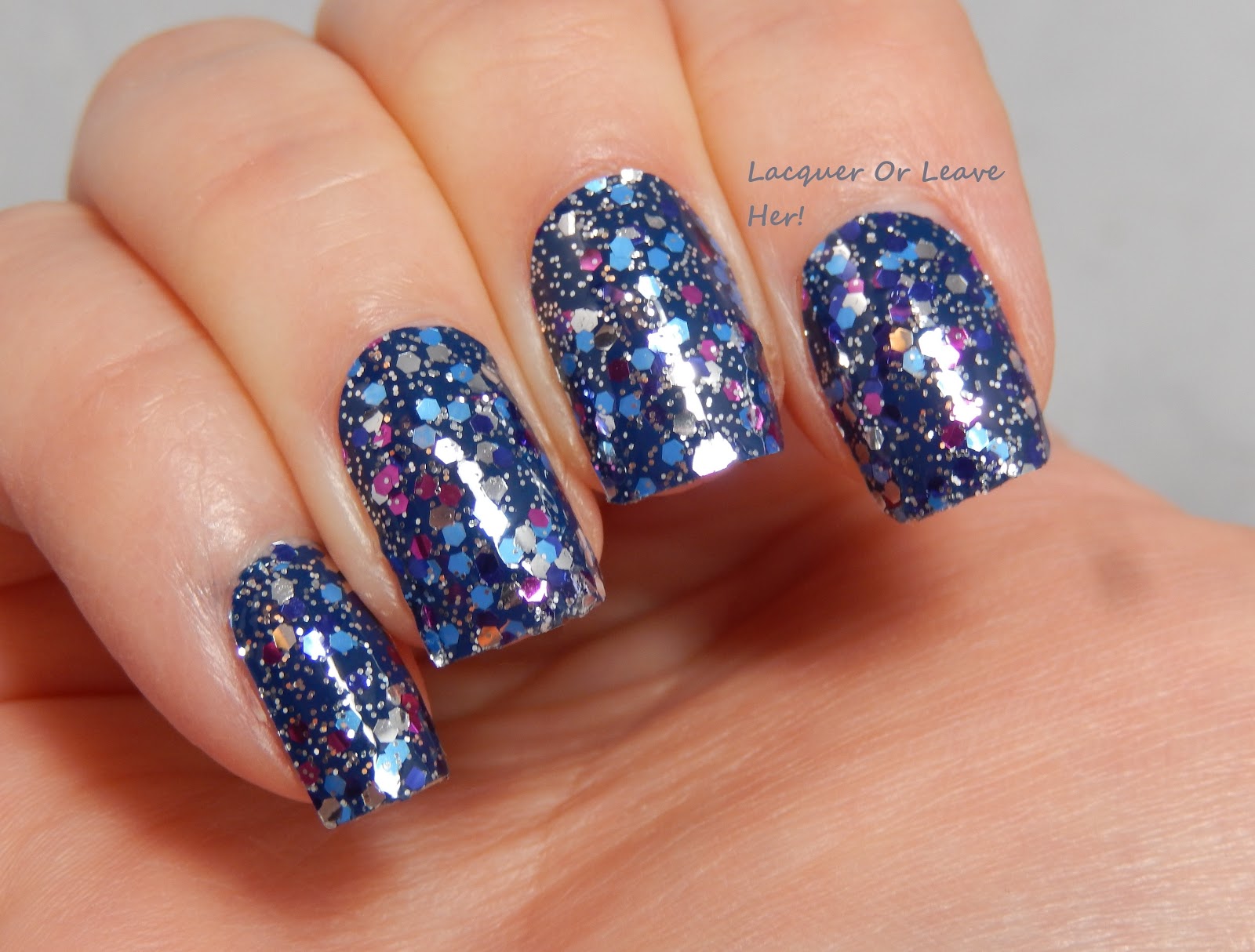 Lacquer or Leave Her!: Before & After: Blue Christmas with Incoco Deep ...