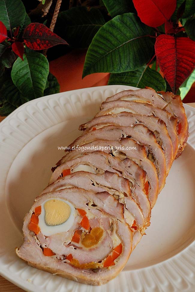 Rollo de carne relleno al horno Rollo de carne relleno al horno