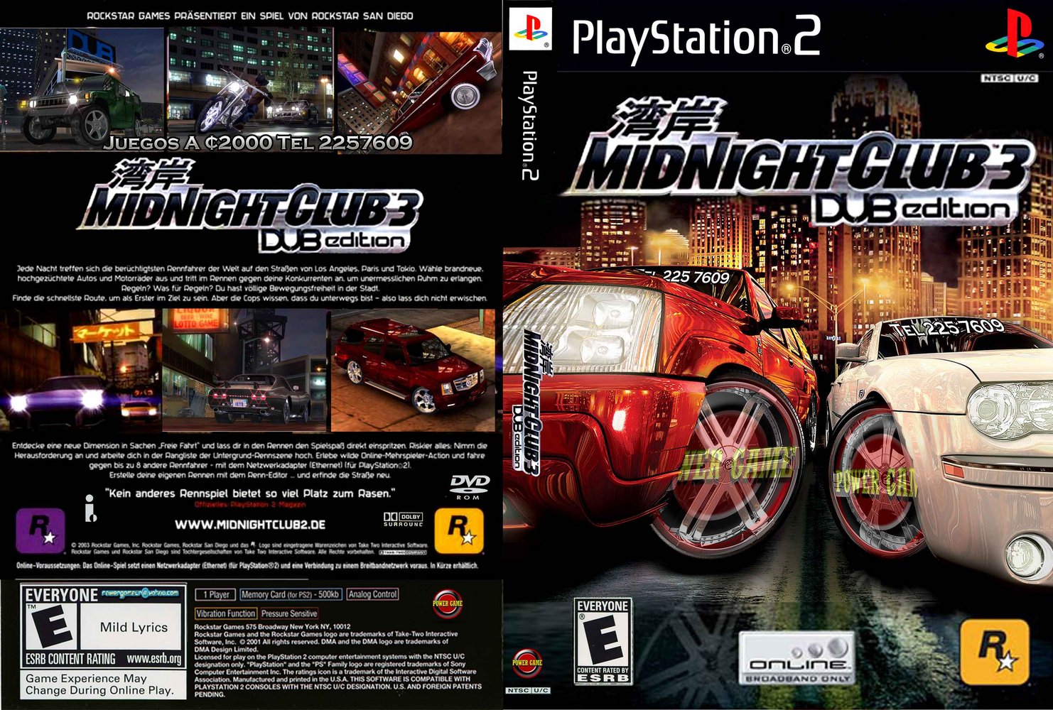 Cuper Games: Códigos e Cheats Midnight Club 3: Dub Edition Remix (PS2)