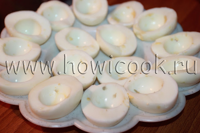 рецепт вкусных фаршированных яиц с пошаговыми фото