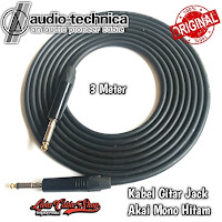 Kabel Gitar 3 Meter Jack Akai Mono Hitam Besi