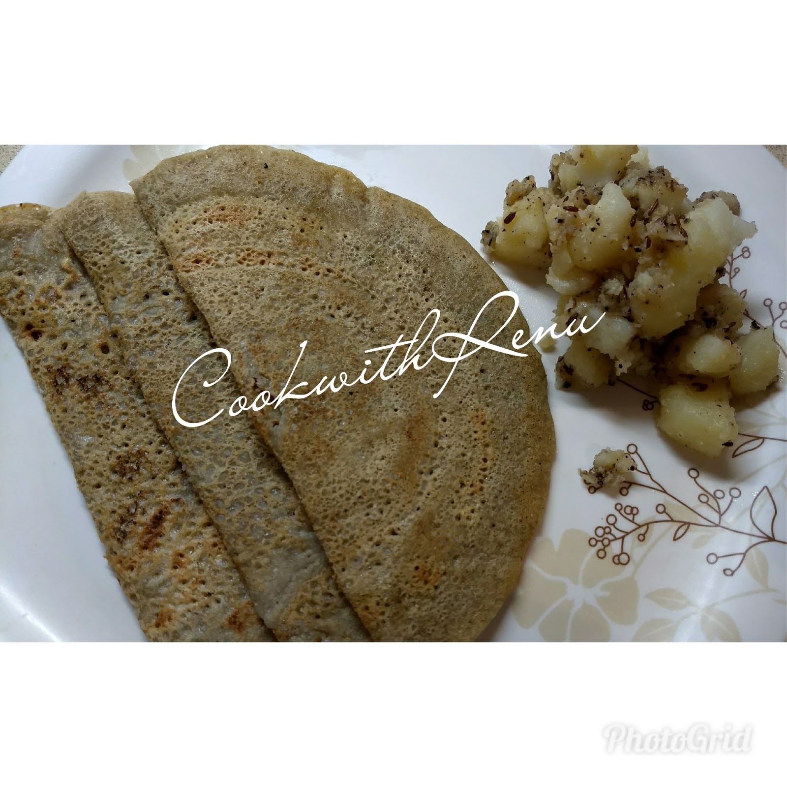 Cook with Renu Buckwheat(Kuttu) Groat(Grain) PanCake