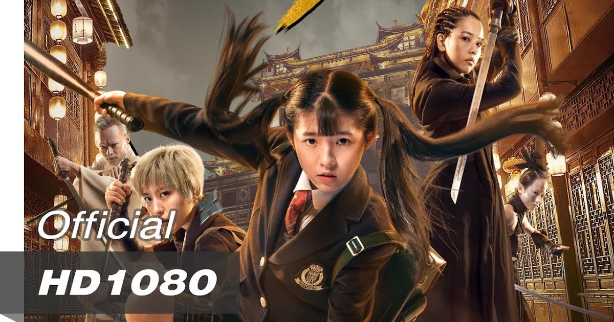 Asian girls of kung fu