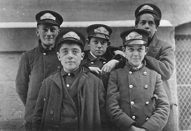 A few of the Western Union messengers in Hartford, Connecticut, They are on duty, alternate nights, until 10 P.M.