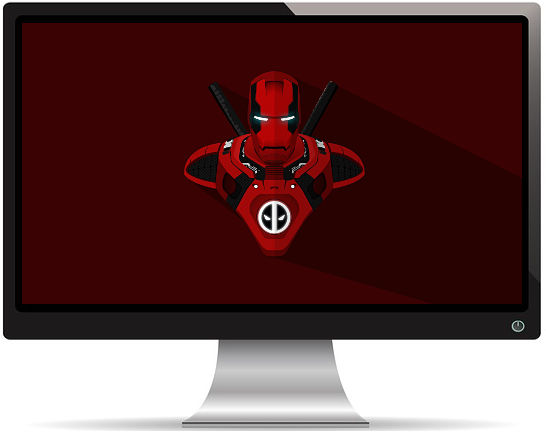 Iron Man Deadpool Mélange - Fond d'écran en Full HD 1080p