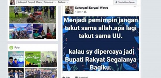 Bikin Status “Jadi Pemimpin Jangan Takut Sama Allah…”, Politisi Nasdem Mendadak Terkenal Bikin Status “Jadi Pemimpin Jangan Takut Sama Allah…”, Politisi Nasdem Mendadak Terkenal